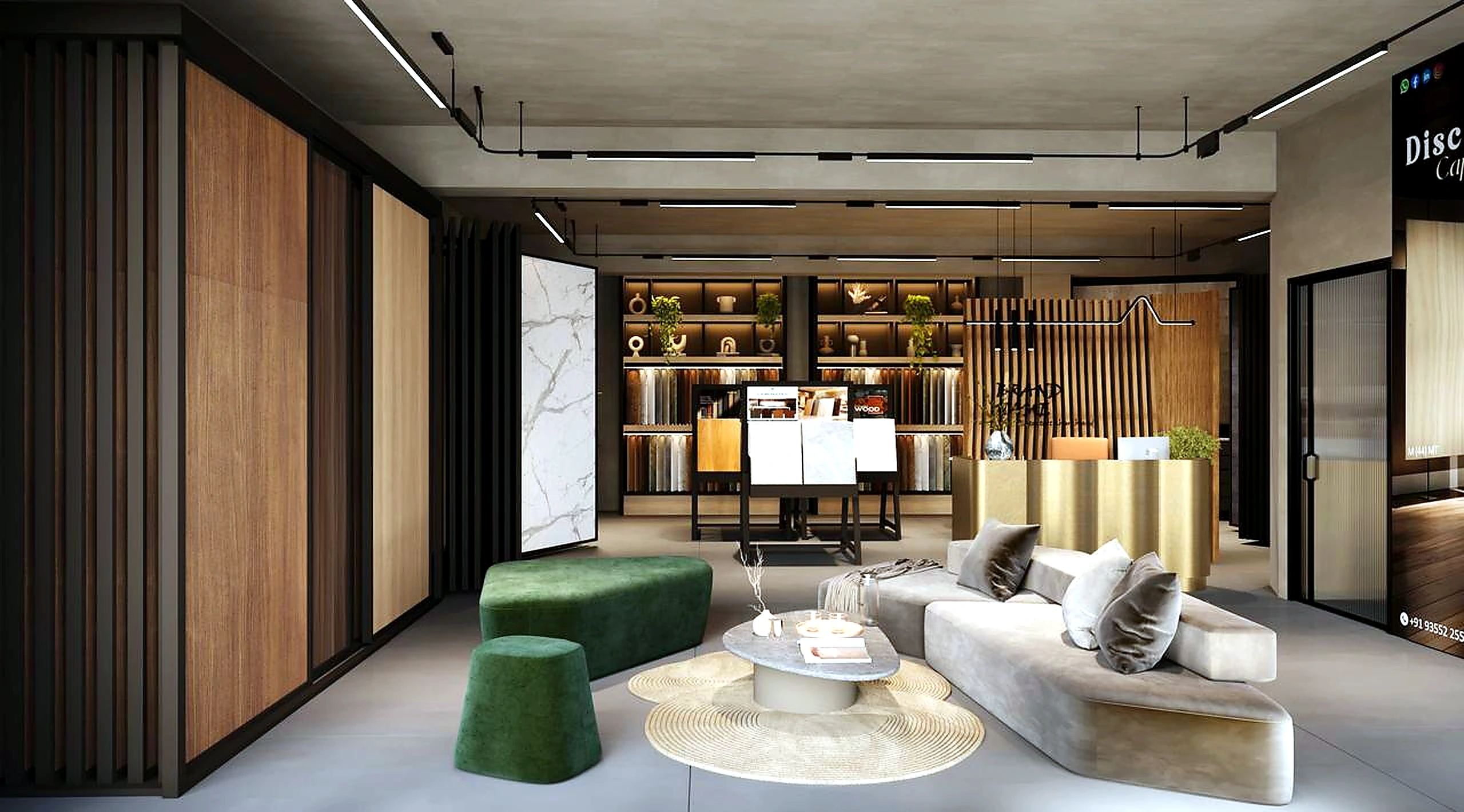 Premium PK Holding showroom lounge